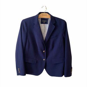 Talbots Double Weave Jacket - Navy Blue - Size 14W